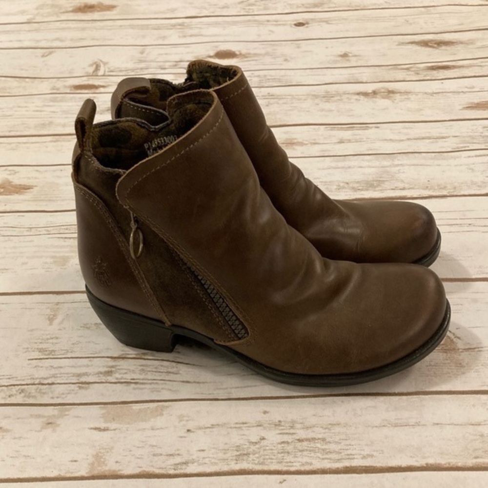 FLY LONDON Ankle Boots Myla Meli Brown Size 37/7
